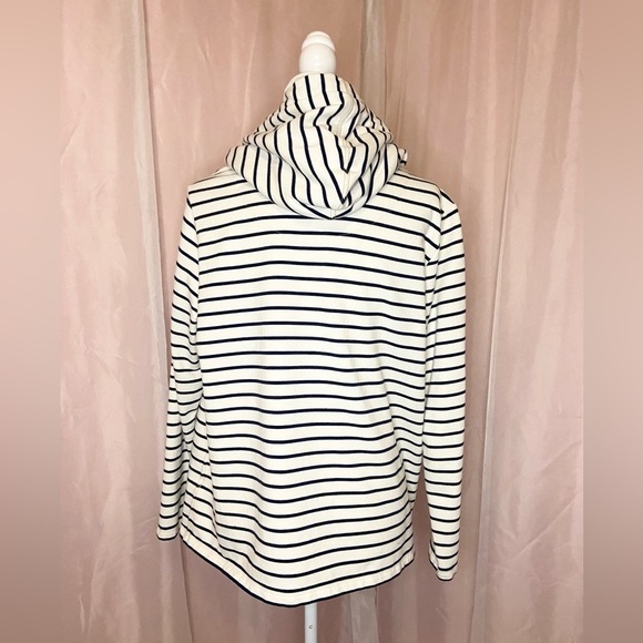 Fat Face Sally Stripe Hoodie Front Pocket w/ Scotland Nautical Embroidery BB138 - Picture 13 of 14